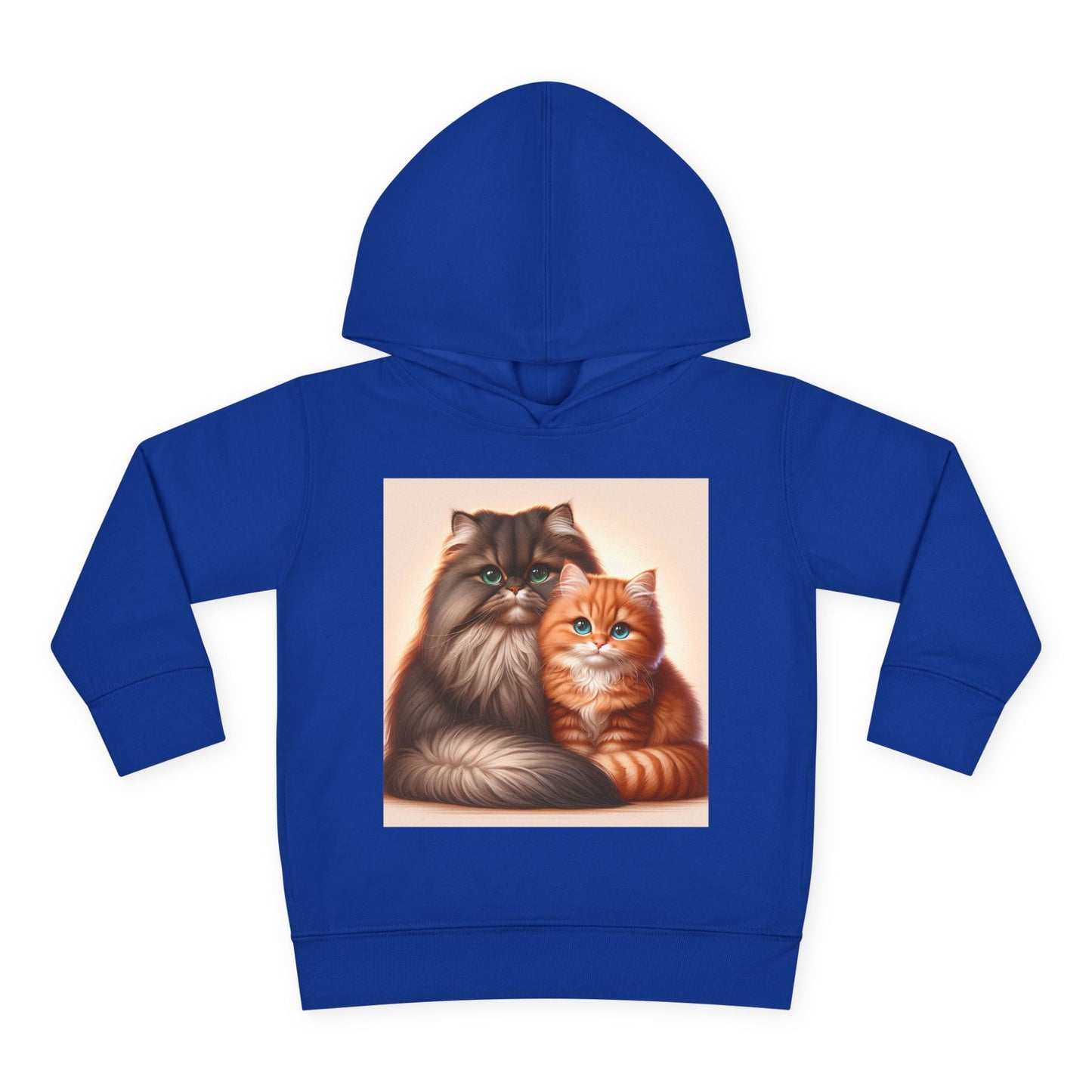 Cat Lover Toddler Hoodie, Cute Fleece Pullover, Adorable Kids Apparel for Cat Lovers, Birthday Gift for Toddlers, Cozy Cat Hoodie