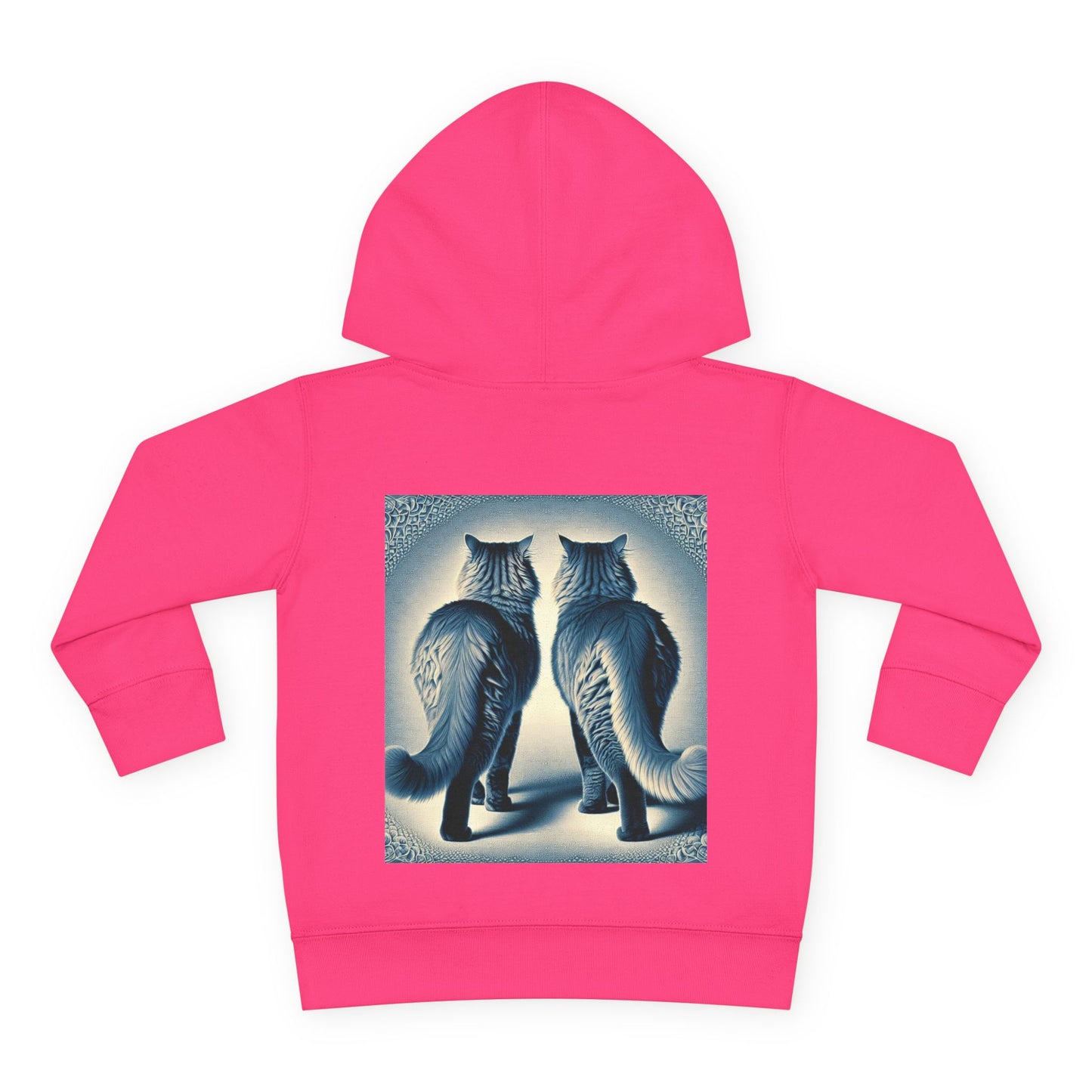 Cat Lover Toddler Hoodie, Cute Fleece Pullover, Adorable Kids Apparel for Cat Lovers, Birthday Gift for Toddlers, Cozy Cat Hoodie