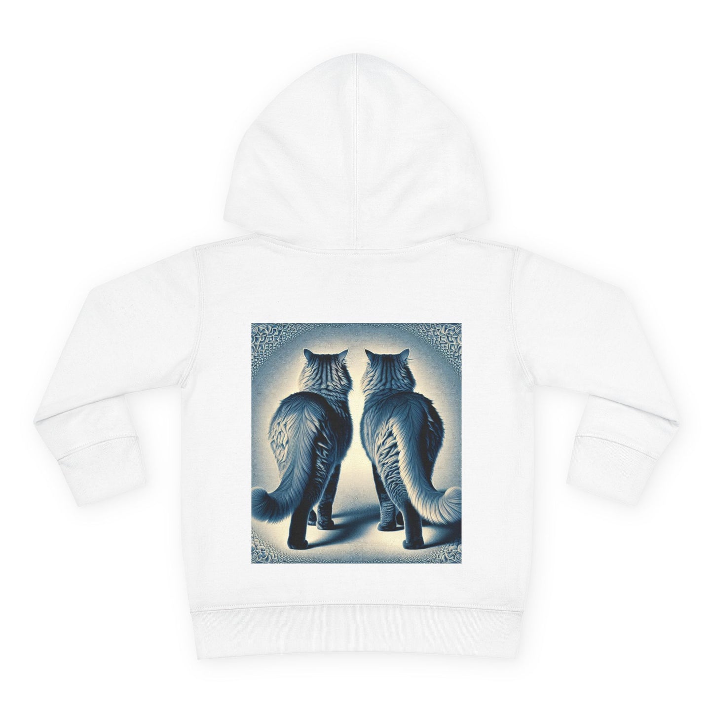 Cat Lover Toddler Hoodie, Cute Fleece Pullover, Adorable Kids Apparel for Cat Lovers, Birthday Gift for Toddlers, Cozy Cat Hoodie